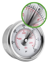 Frequent, fast cycling of fluid through the system creates wear on the gauge movement components